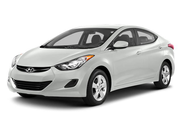 2013 Hyundai ELANTRA GLS PZEV in Shimmering White — front three-quarter view